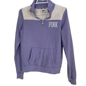 Pink Victoria Secret Purple /White Sweatshirt Sz‎ XS
